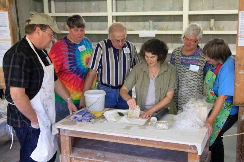 Naomi Lindenfeld demo'ing at Snow Farm June Labor Day weekend 2013